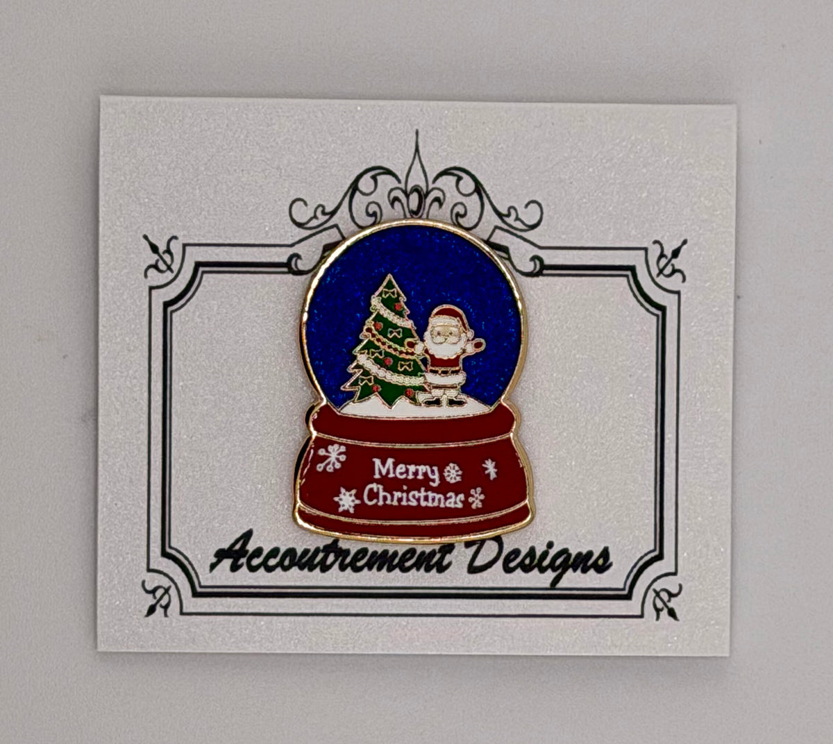 Santa Snowglobe Needle Minder