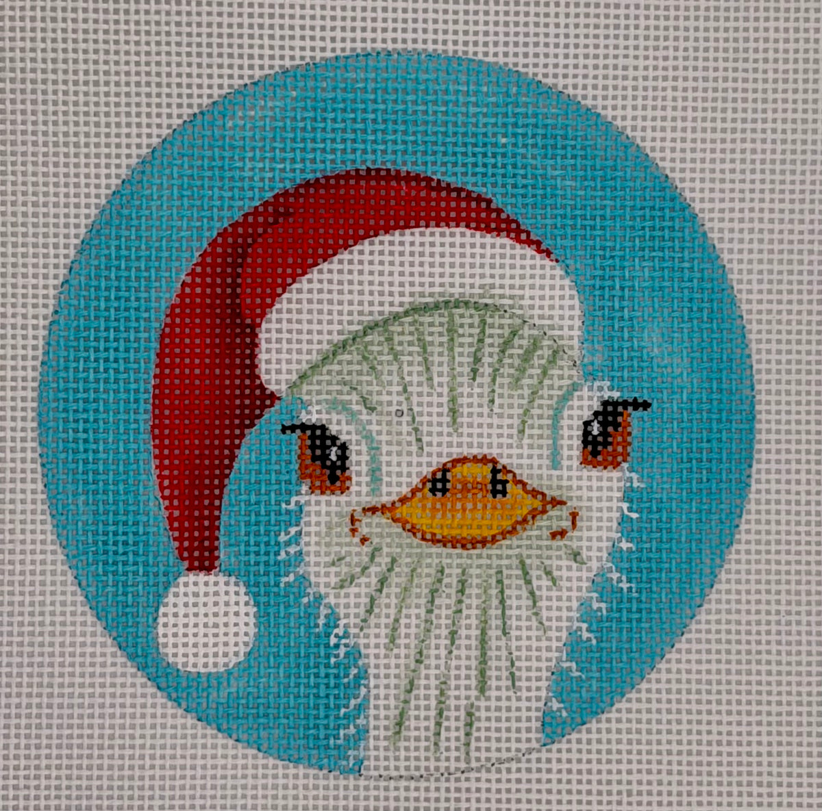Christmas Ostrich Round