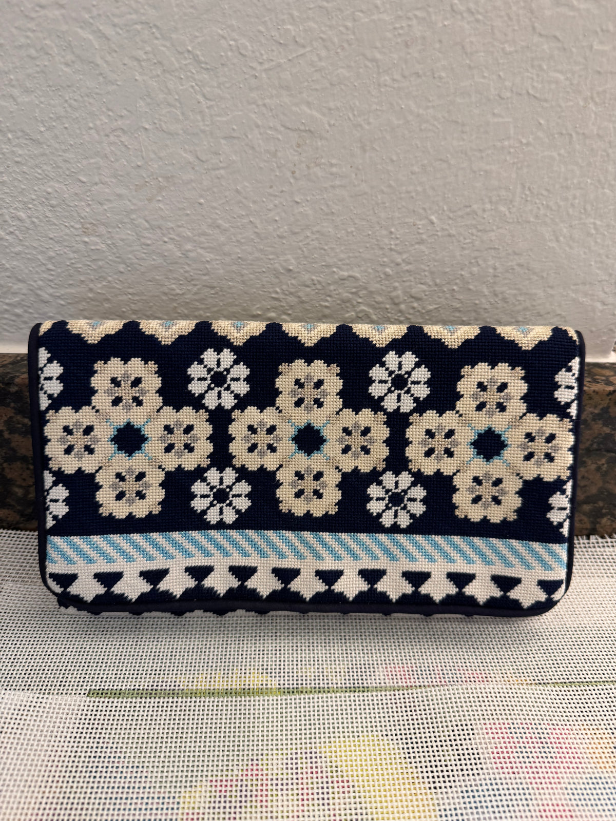 Geometric Trifold Clutch