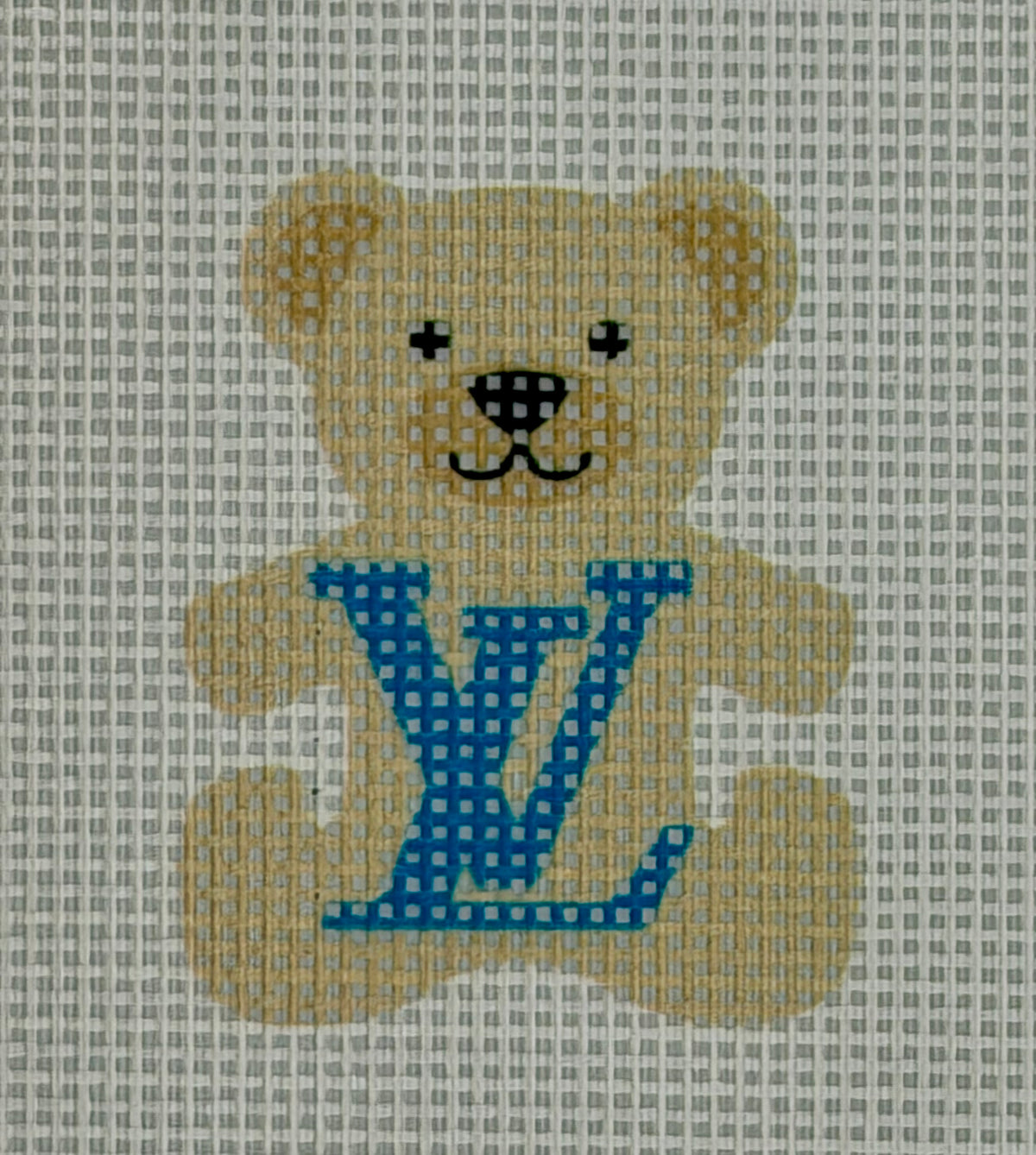 Teddy Bear Charm - Blue LV Bear