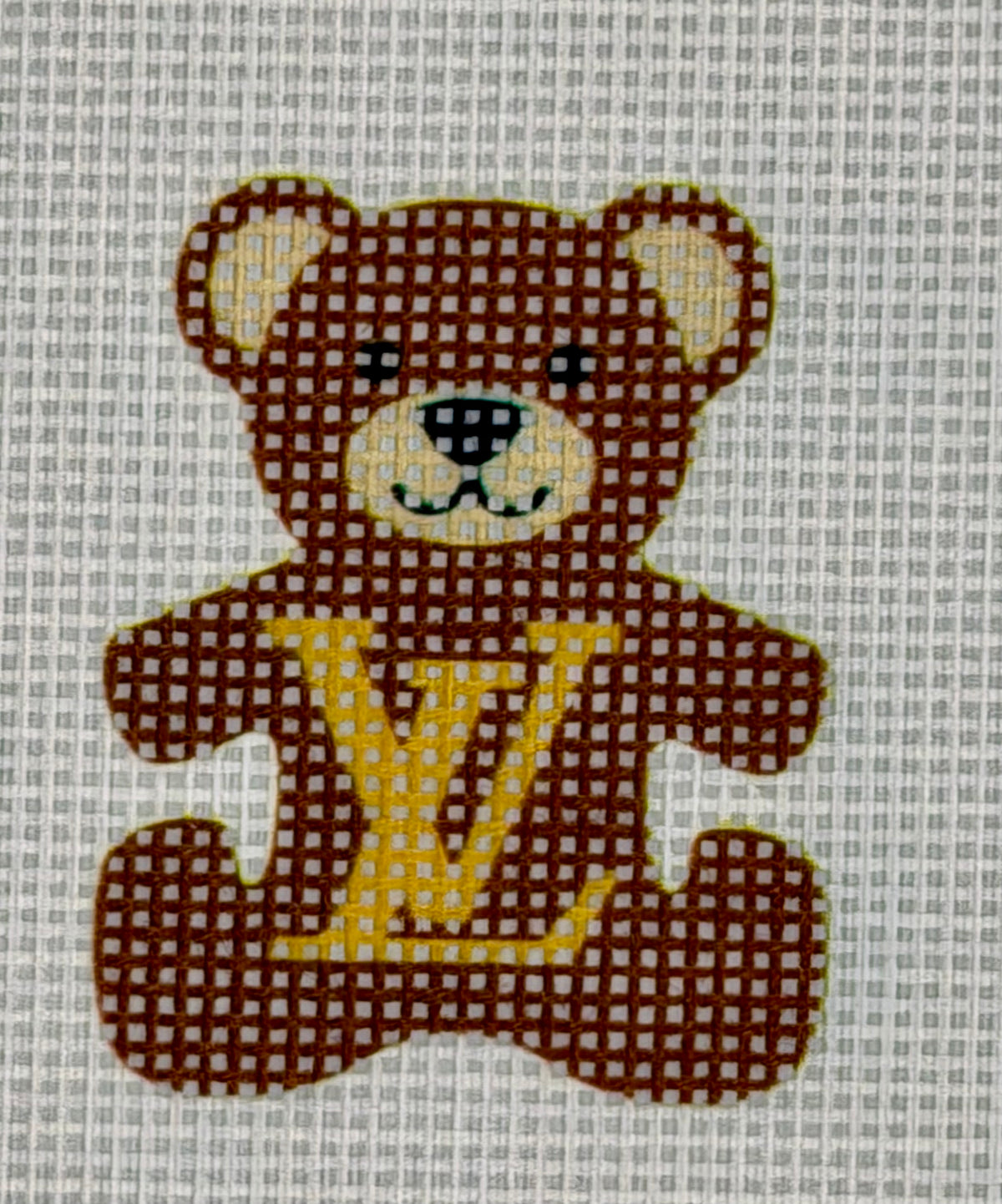 Teddy Bear Charm - Brown LV Bear