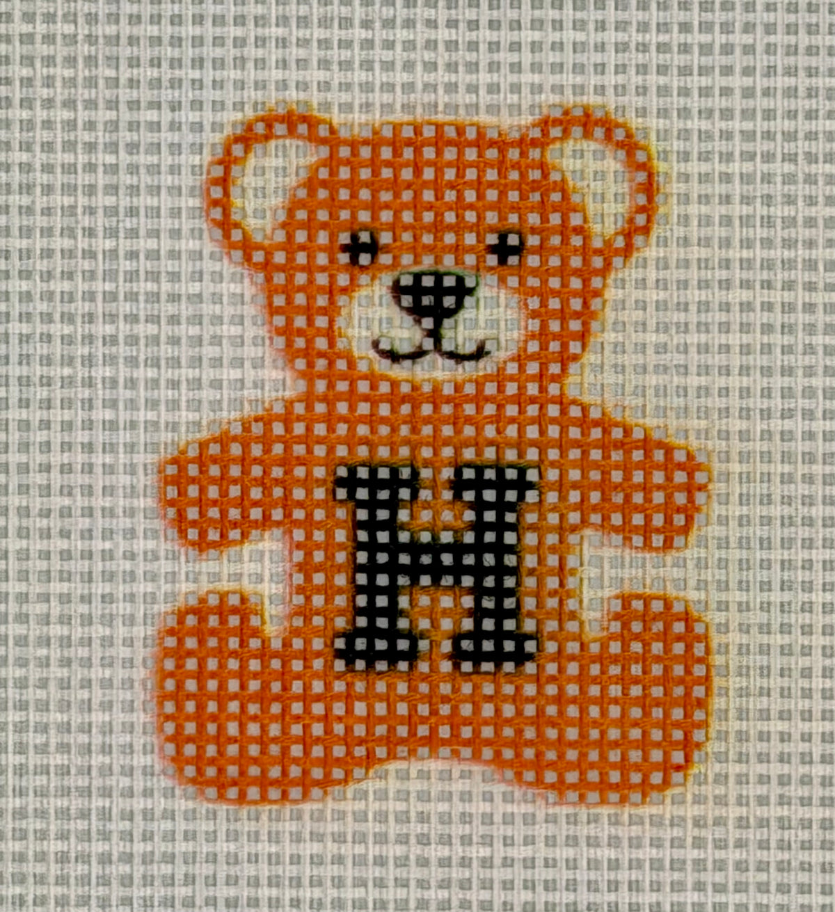 Teddy Bear Charm - Orange H Bear