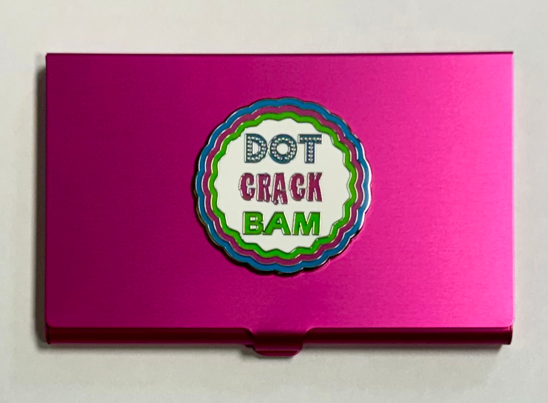 Crack, Dot, Bam on Hot Pink Magnetic Needle Case