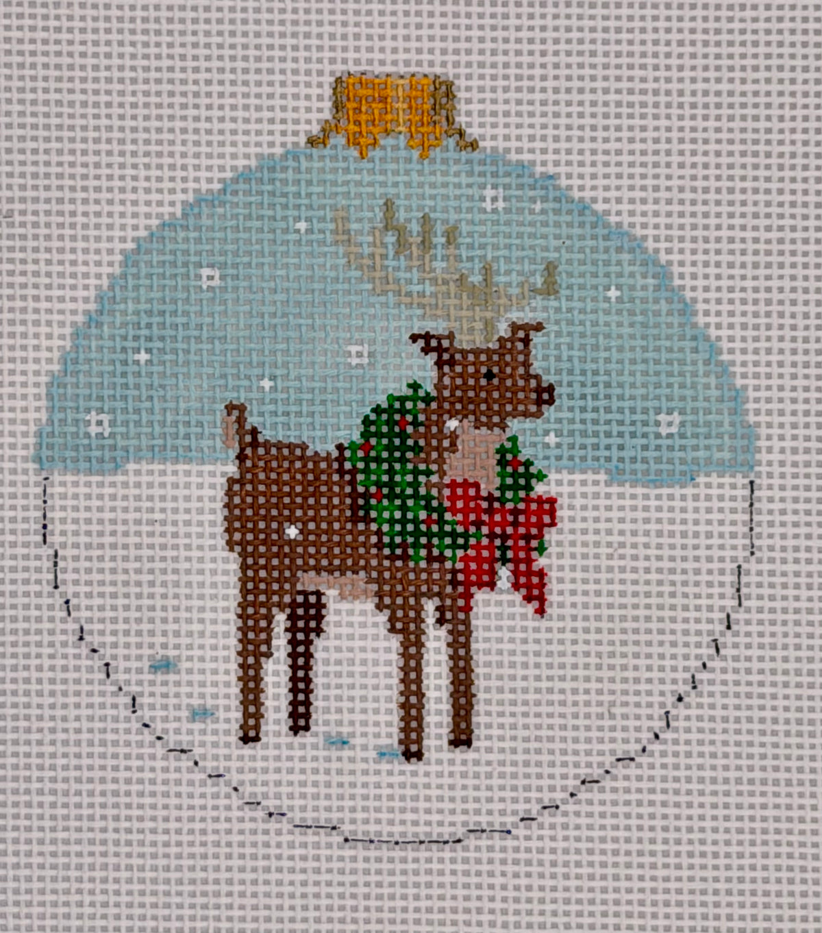 Reindeer in Wreath