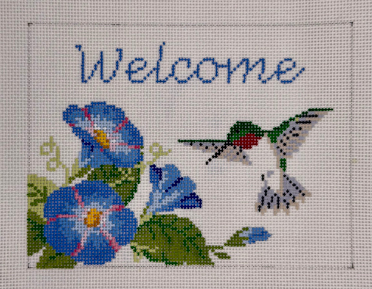 Hummingbird Welcome Sign