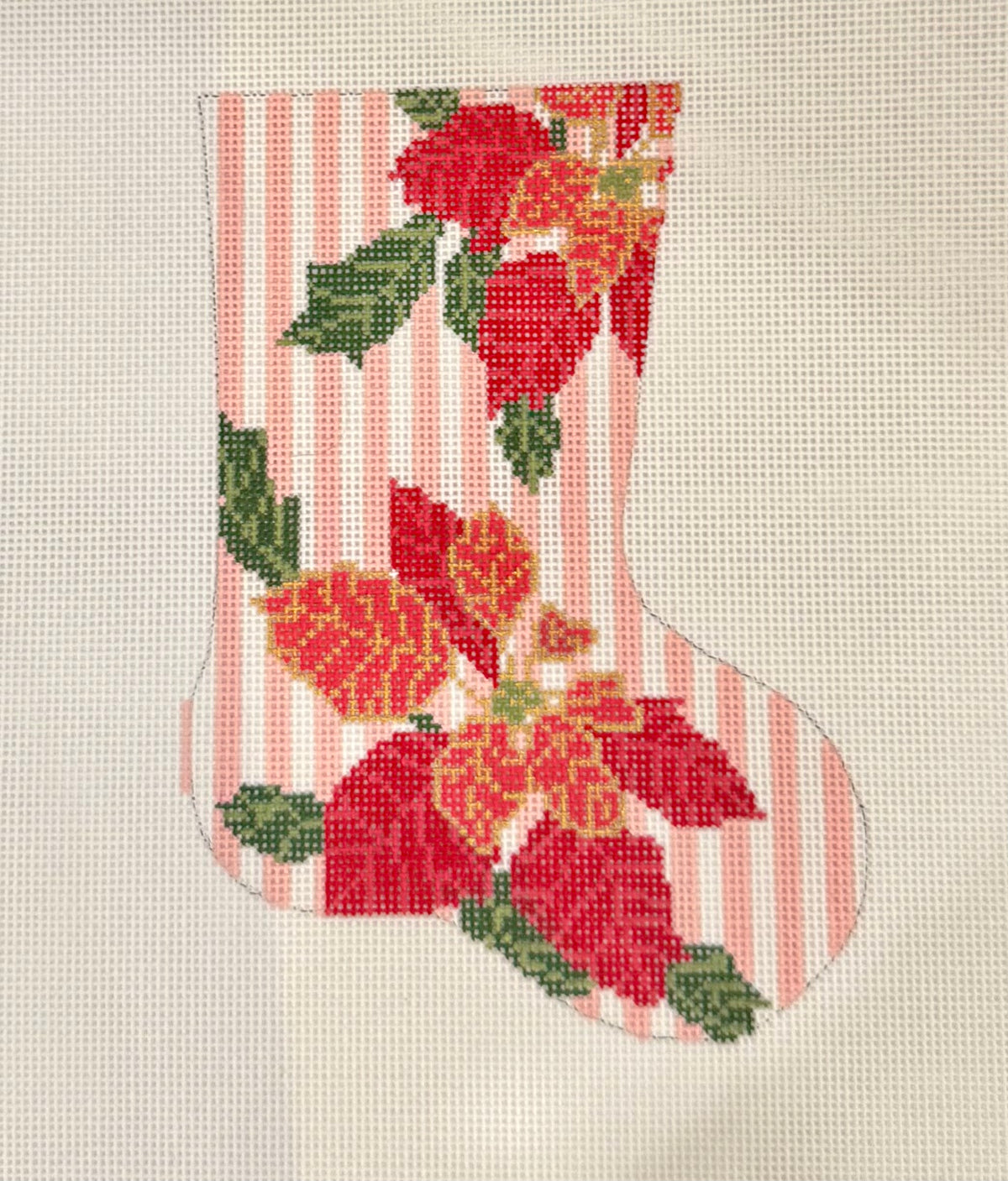 Poinsettia Mini Sock