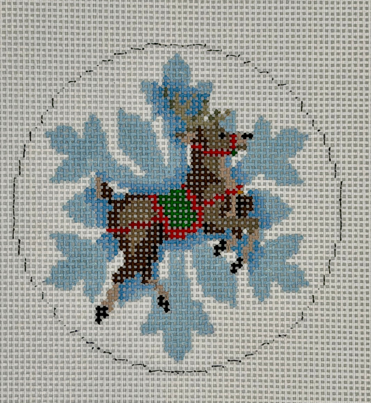 Flying Reindeer Snowflake - 13M