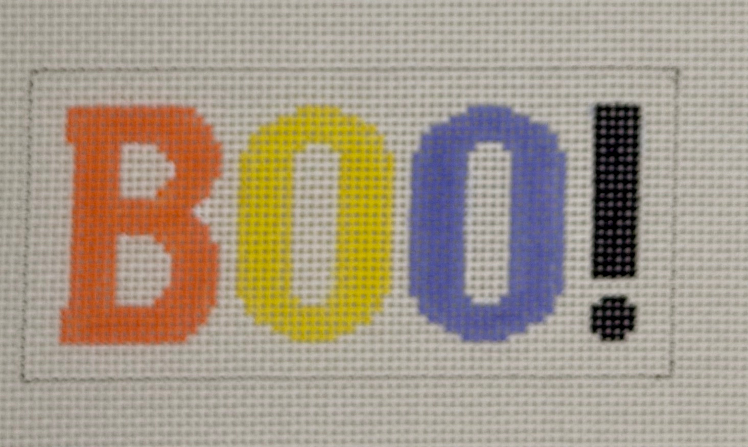 BOO! with Stitch Guide – Seaside Needlepoint