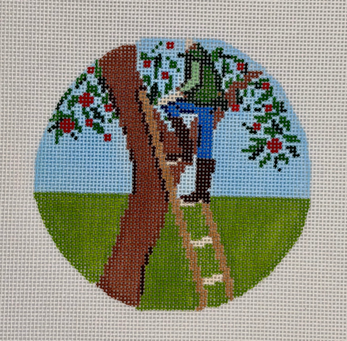 Apple Picking Round With Stitch Guide