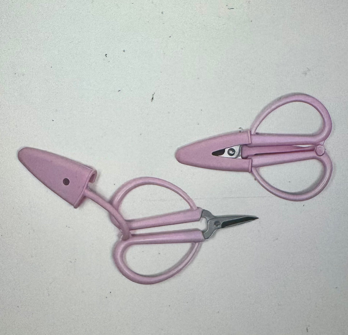 Bahamian Pink Rubber Covered Mini Scissors