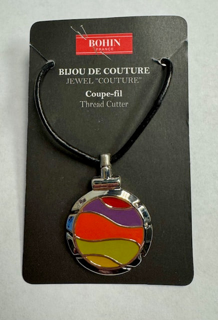 Bijou Jewel Couture Thread Cutter - Waves - Purple, Red & Lime
