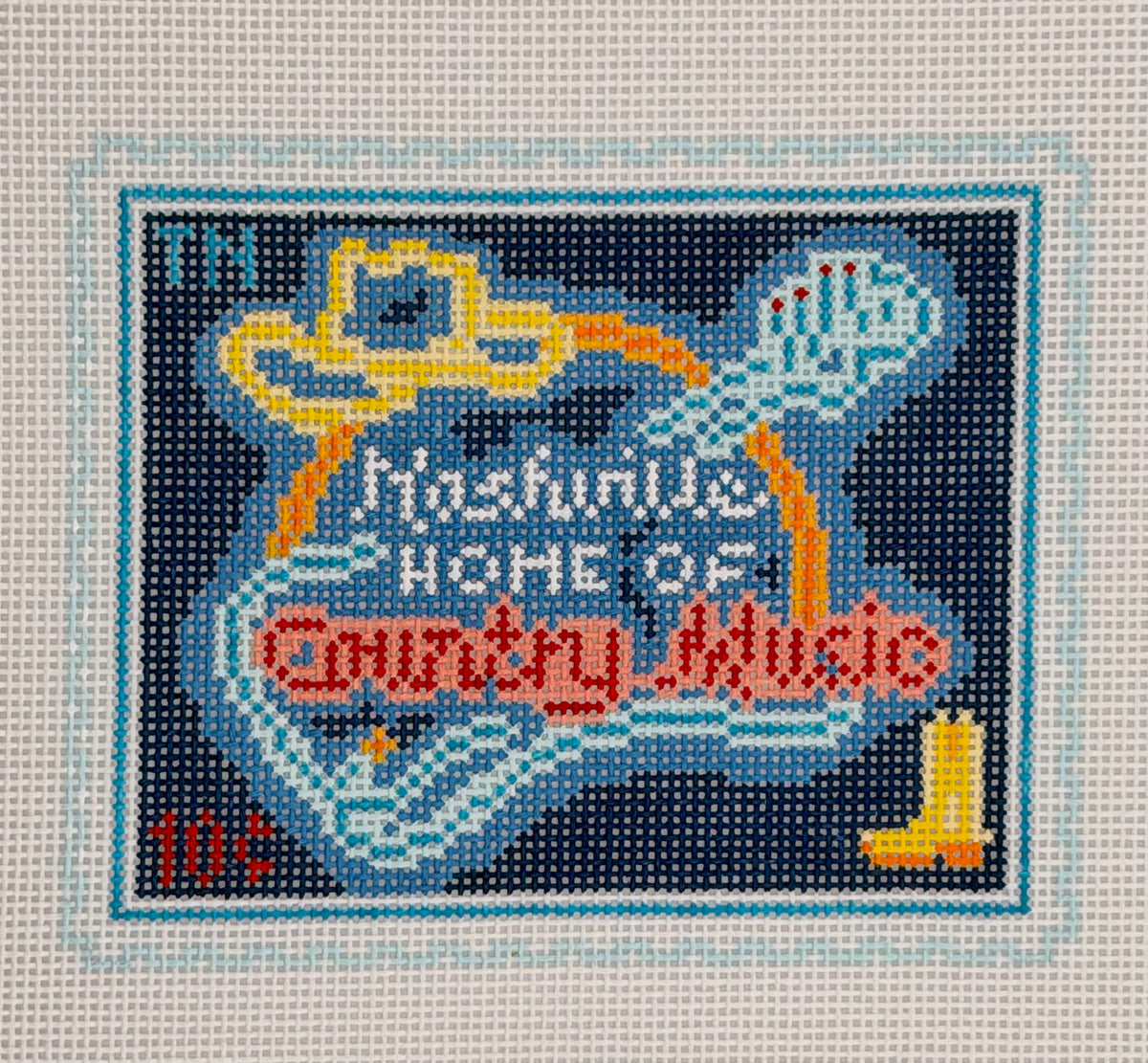 Nashville Travel Stamp