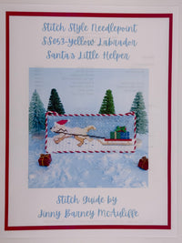 Santa's Little Helper - Yellow Labrador with Stitch Guide