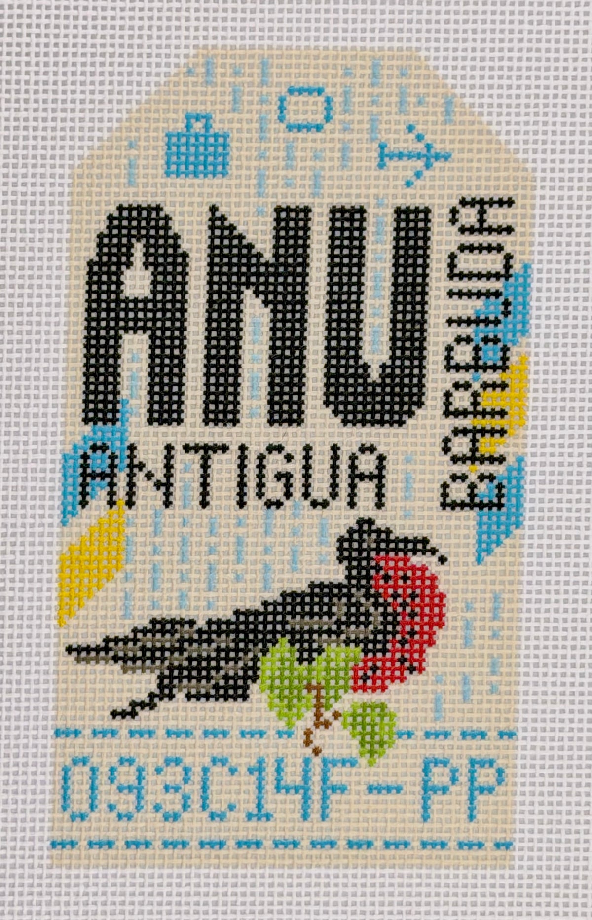 Antigua & Barbuda Retro Travel Tag