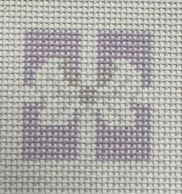 White Ribbon on Lavender