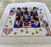 Patriotic Tic Tac Toe Board