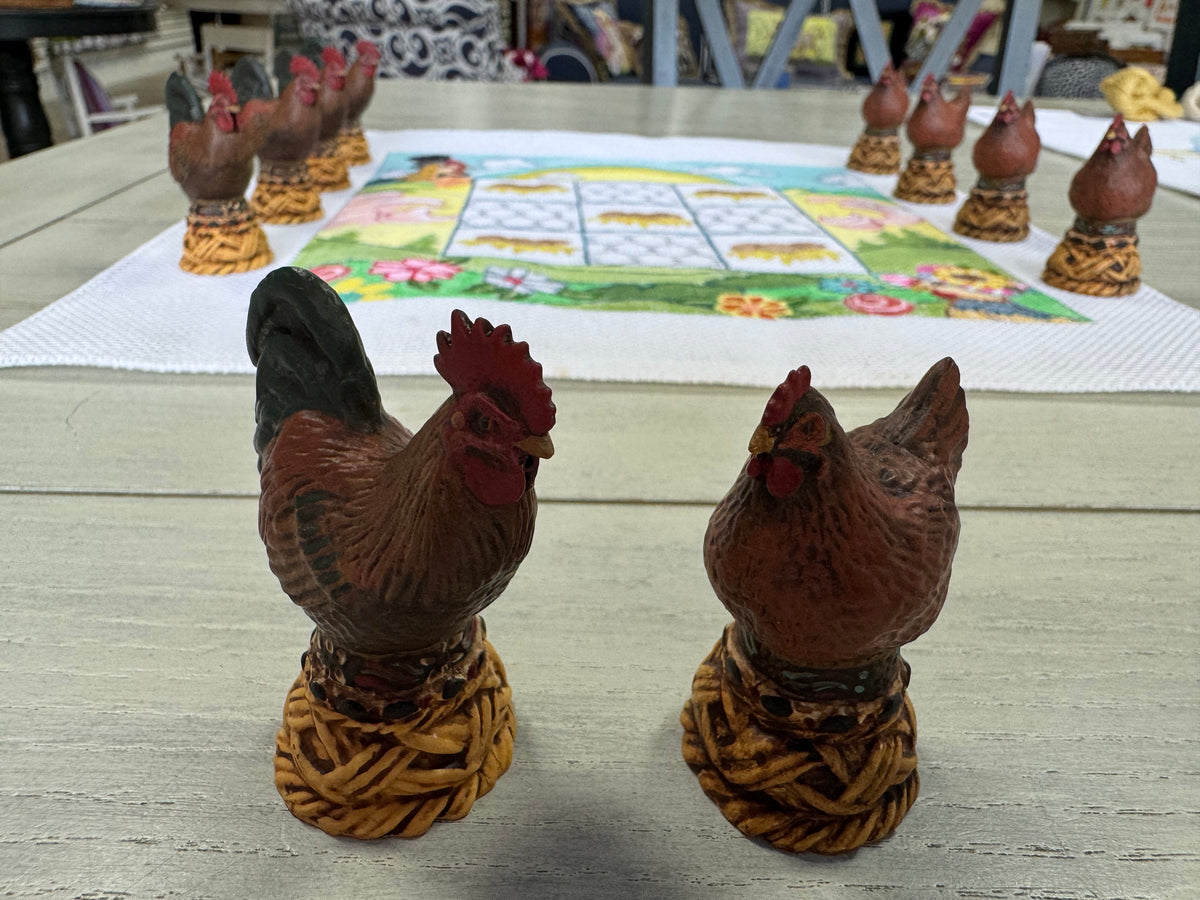 Chickens & Roosters Tic Tac Toe Board