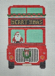Santa Driving Double Decker Bus