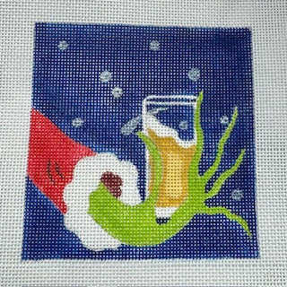 Grinch-Toasting w/ Beer Coaster