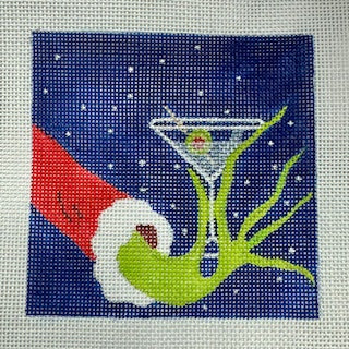 Grinch-Toasting w/ Martini Coaster