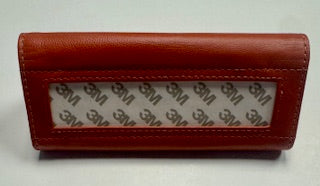 Planet Earth Leather Folding Eyeglass Case