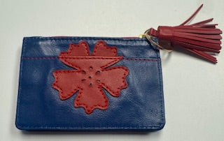 Leather Flower Wallet