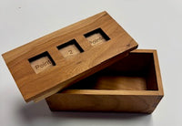 Wooden Treasure Box with 3 Inserts