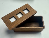 Wooden Treasure Box with 3 Inserts