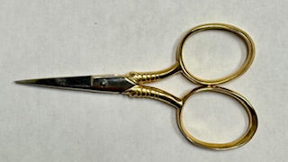 Gold Plated Solingen Spiral Embroidery Scissors