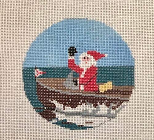 Sporty Santa Boating