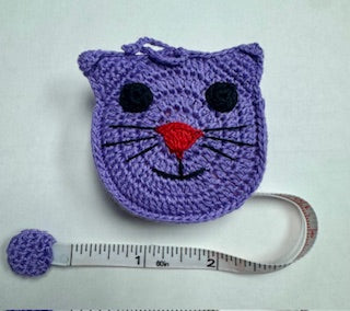 Lavender Cat Measuring Tape