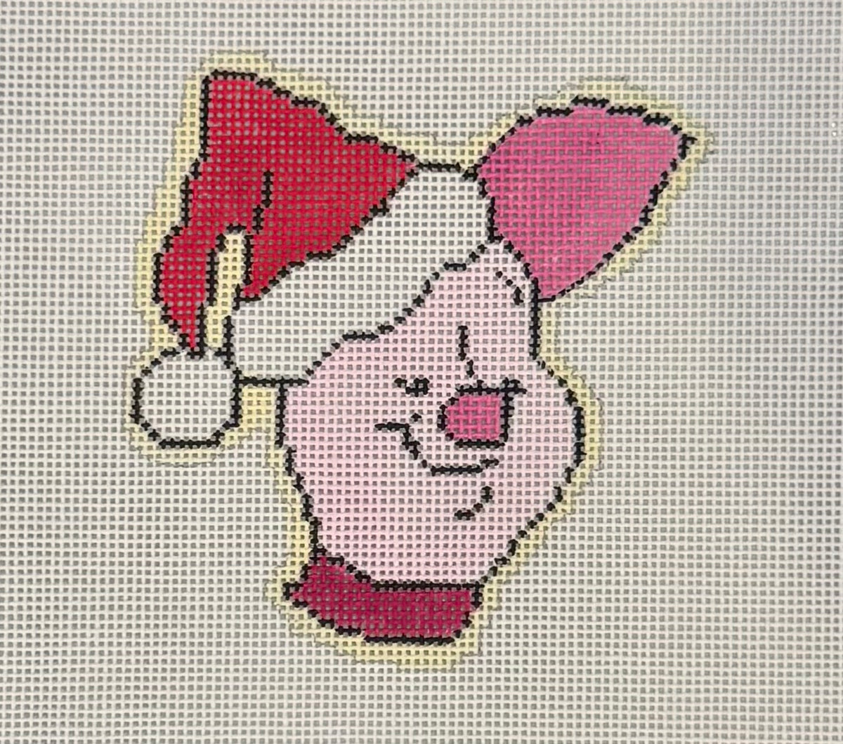 Piglet in Santa Hat