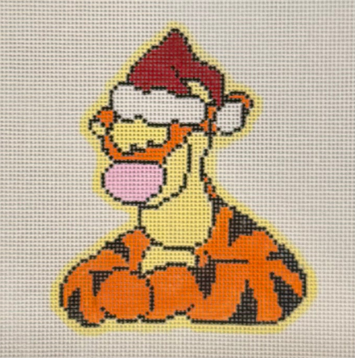 Tigger in Santa Hat