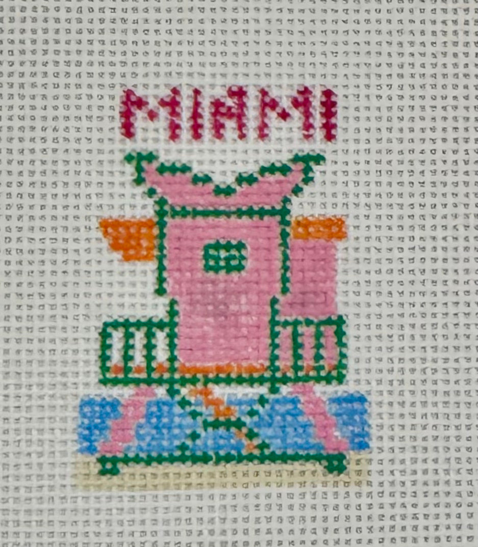 Miami Beach Lifeguard Station Bag Tag