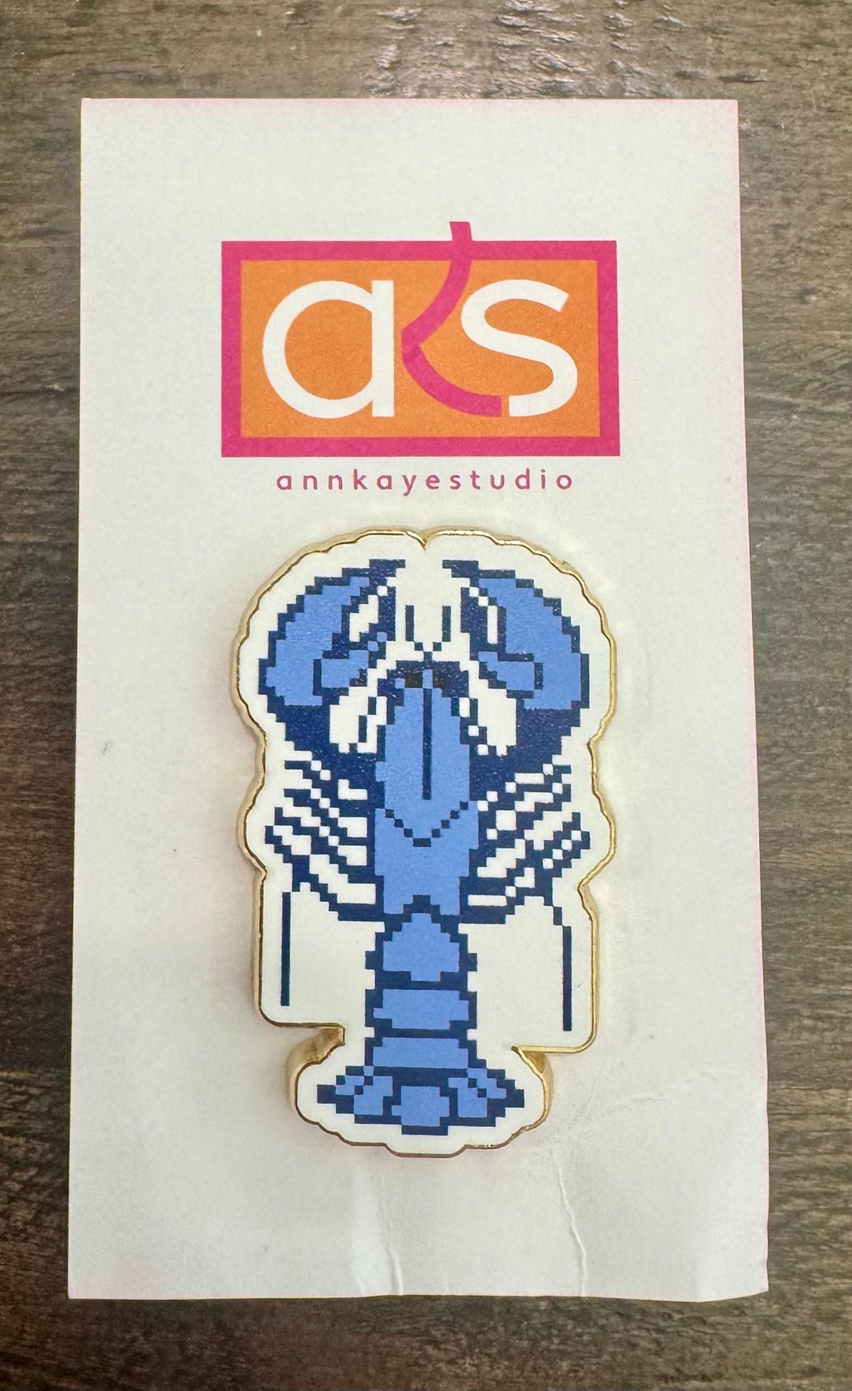 Blue Lobster Needle Minder