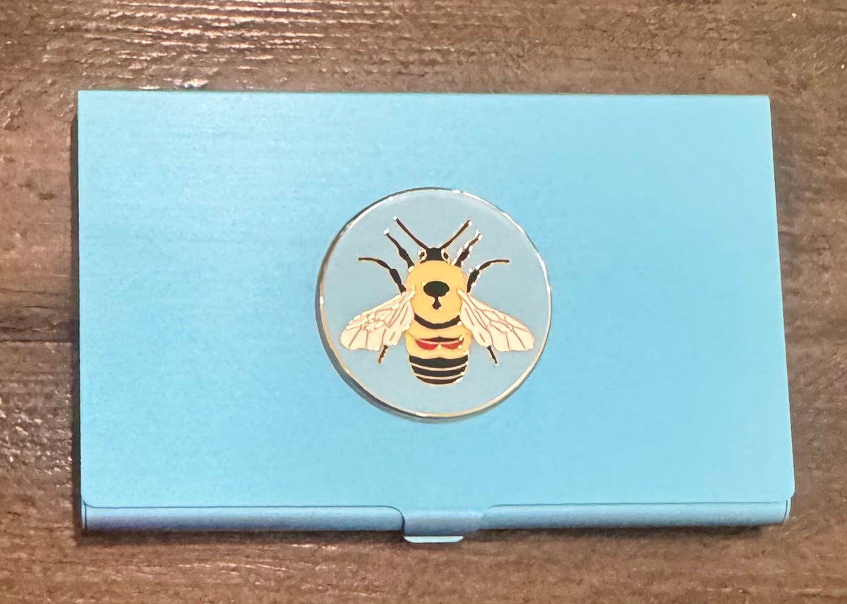 Bee on Blue Magnetic Needle Case