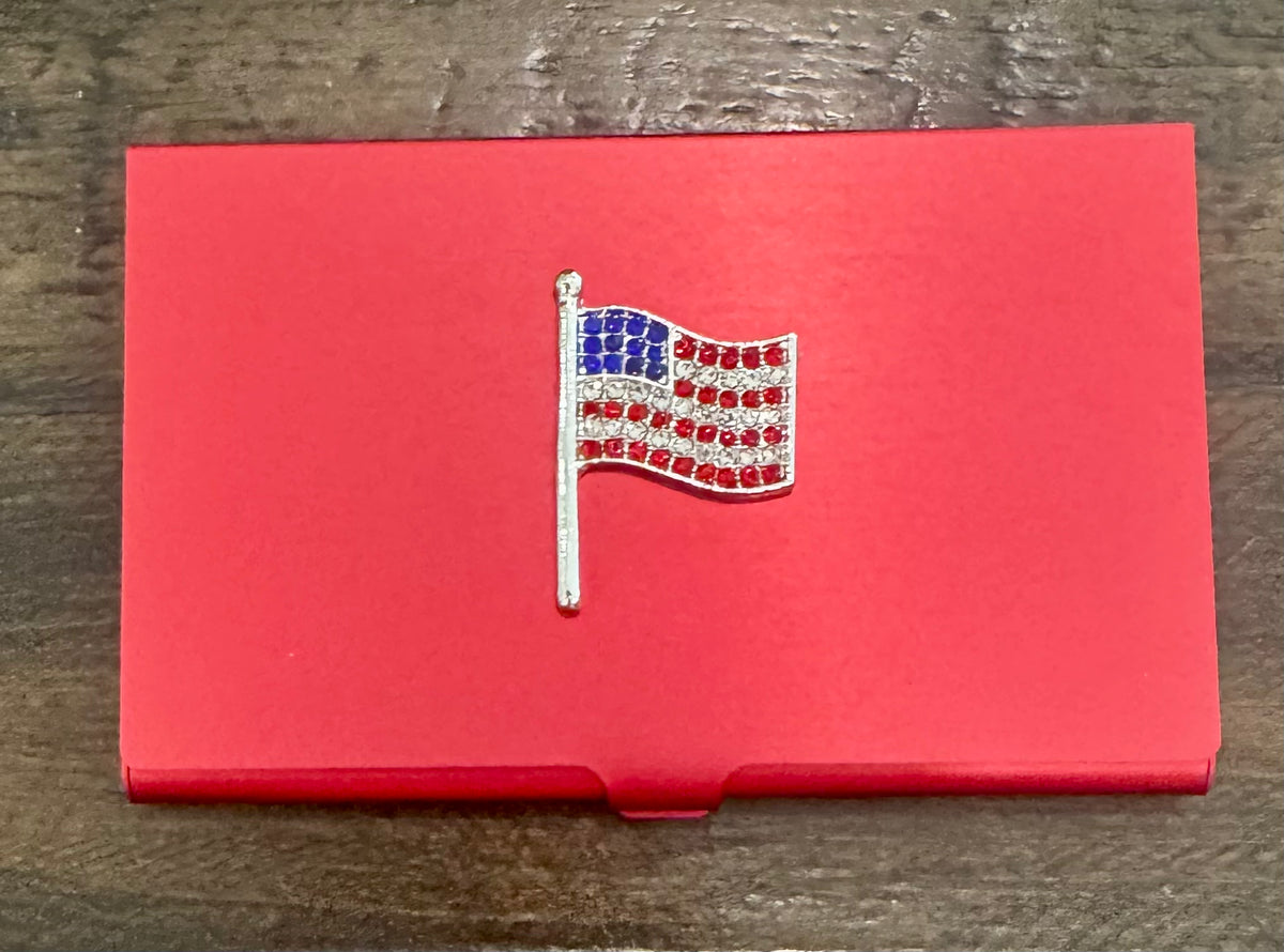 American Flag Magnetic Needle Case