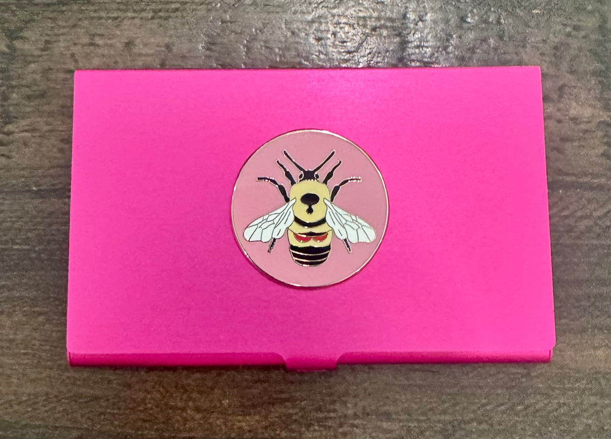 Bee on Hot Pink Magnetic Needle Case