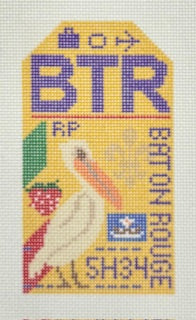 Baton Rouge Vintage Luggage Tag