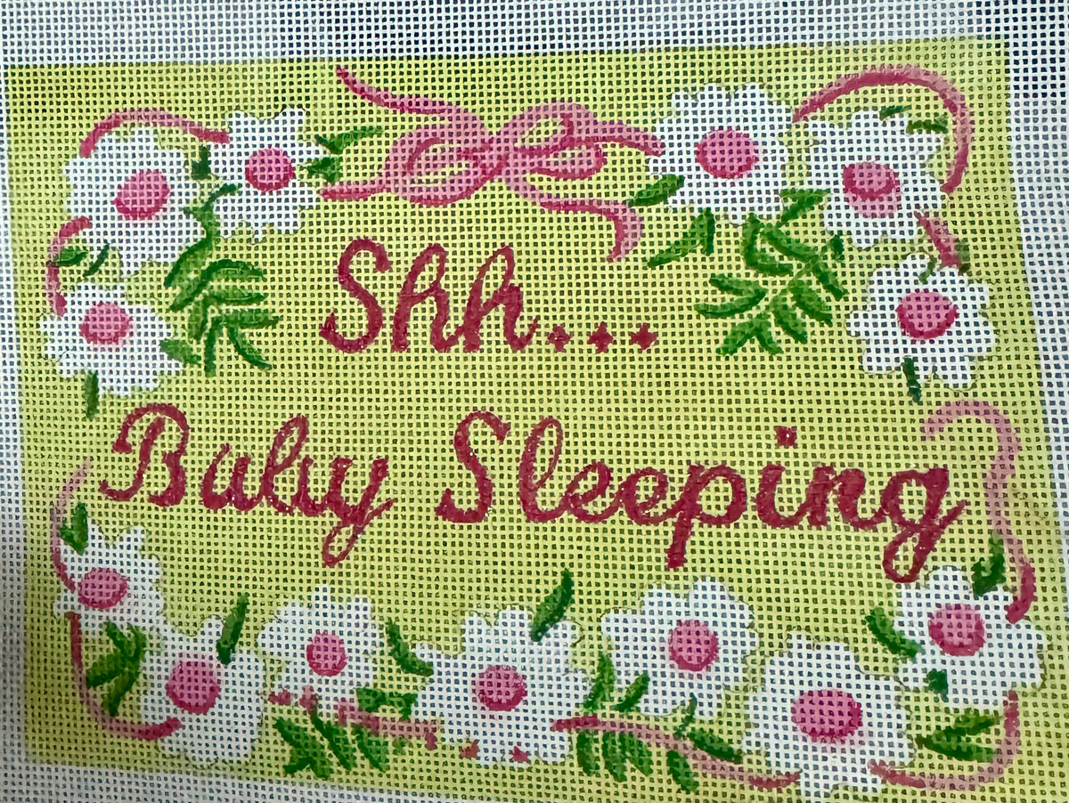 Shh Baby Sleeping With Daisies