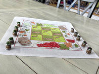 Red & White Wine Tic Tac Toe Board + Wine Keg Pieces