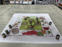 Red & White Wine Tic Tac Toe Board + Wine Keg Pieces