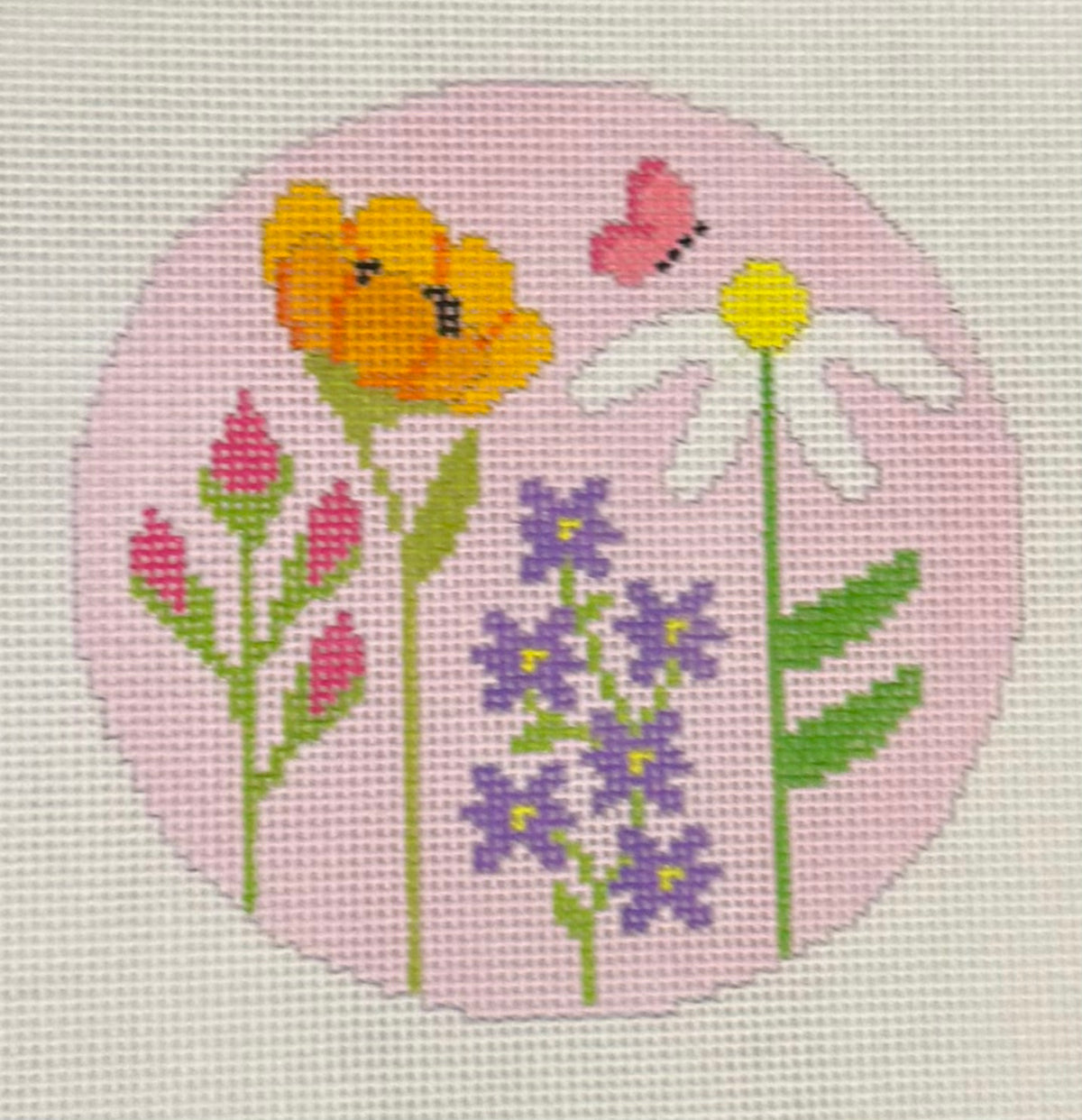 Flowers 3 on Lavendar