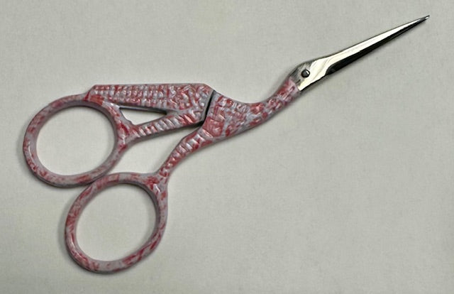 Crane Embroidery Scissors Pink