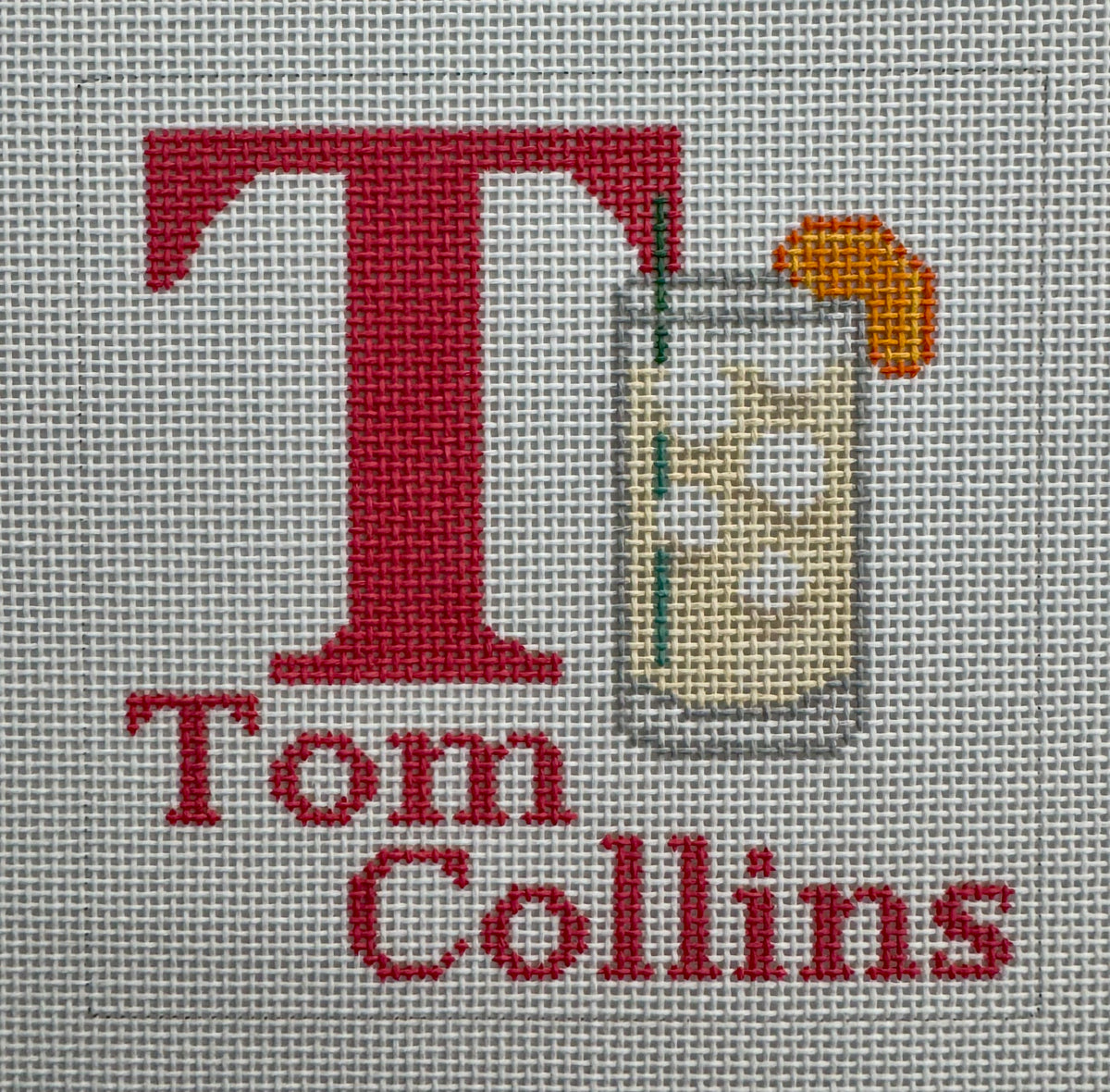 T is for Tom Collins Coaster