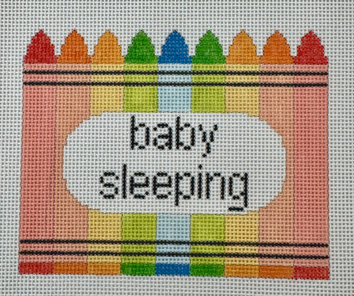 Baby Sleeping Rainbow Crayons
