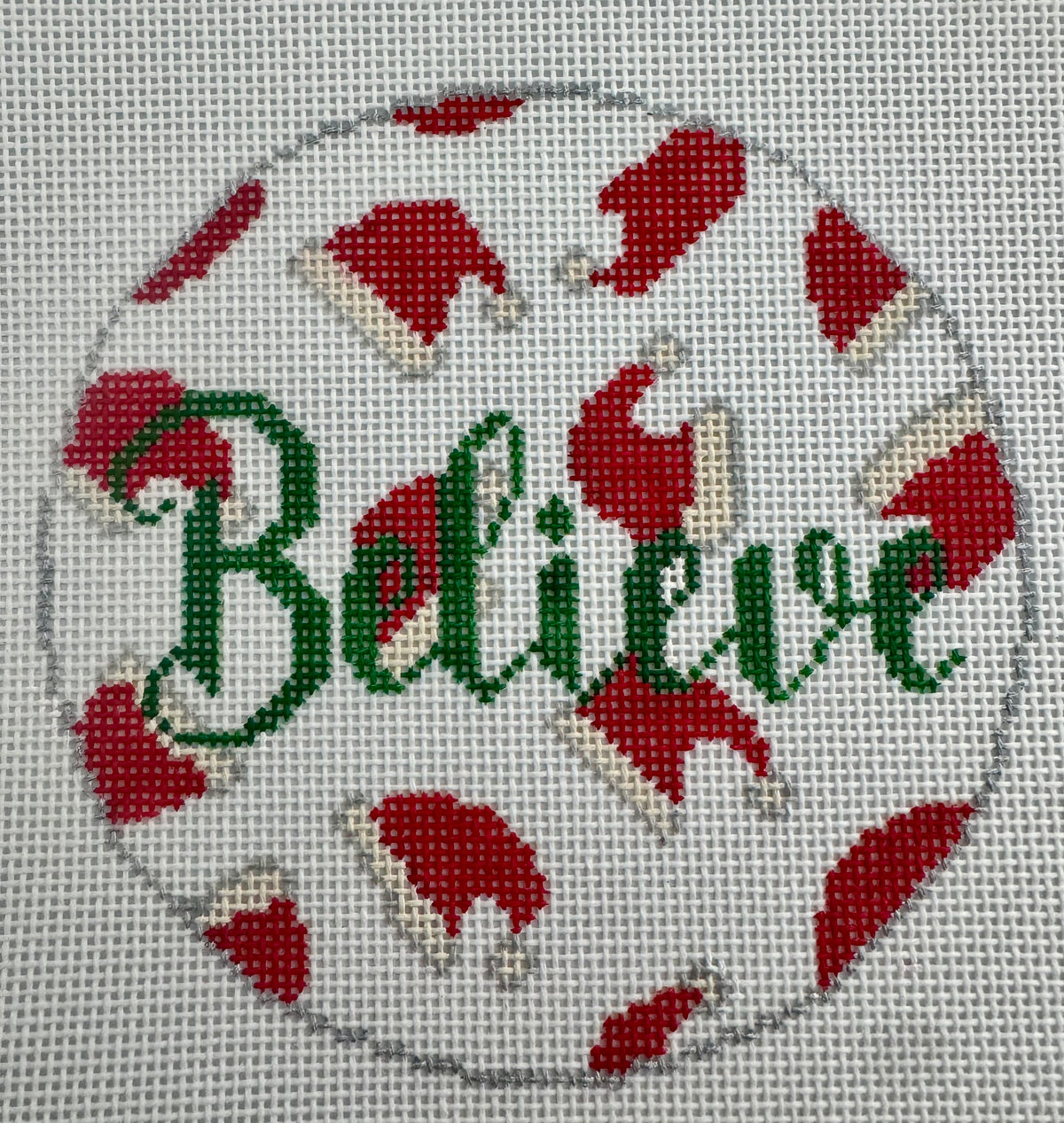 Believe with Red Santa Hats