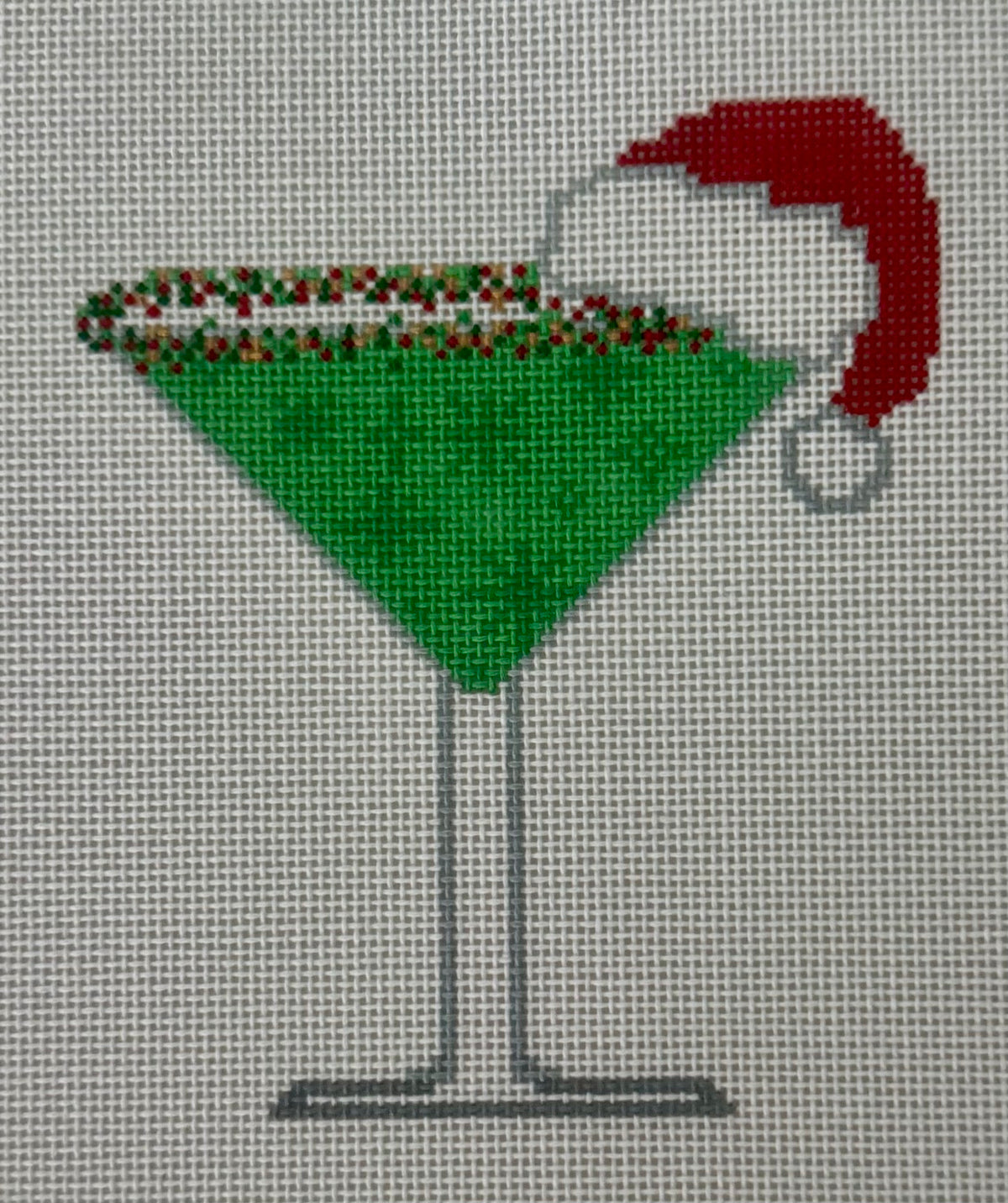 Martini - Grasshopper with Santa Hat