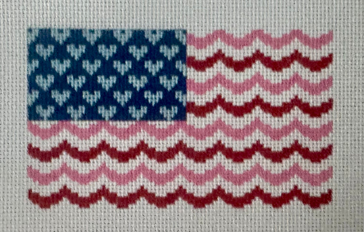 Flag with Hearts