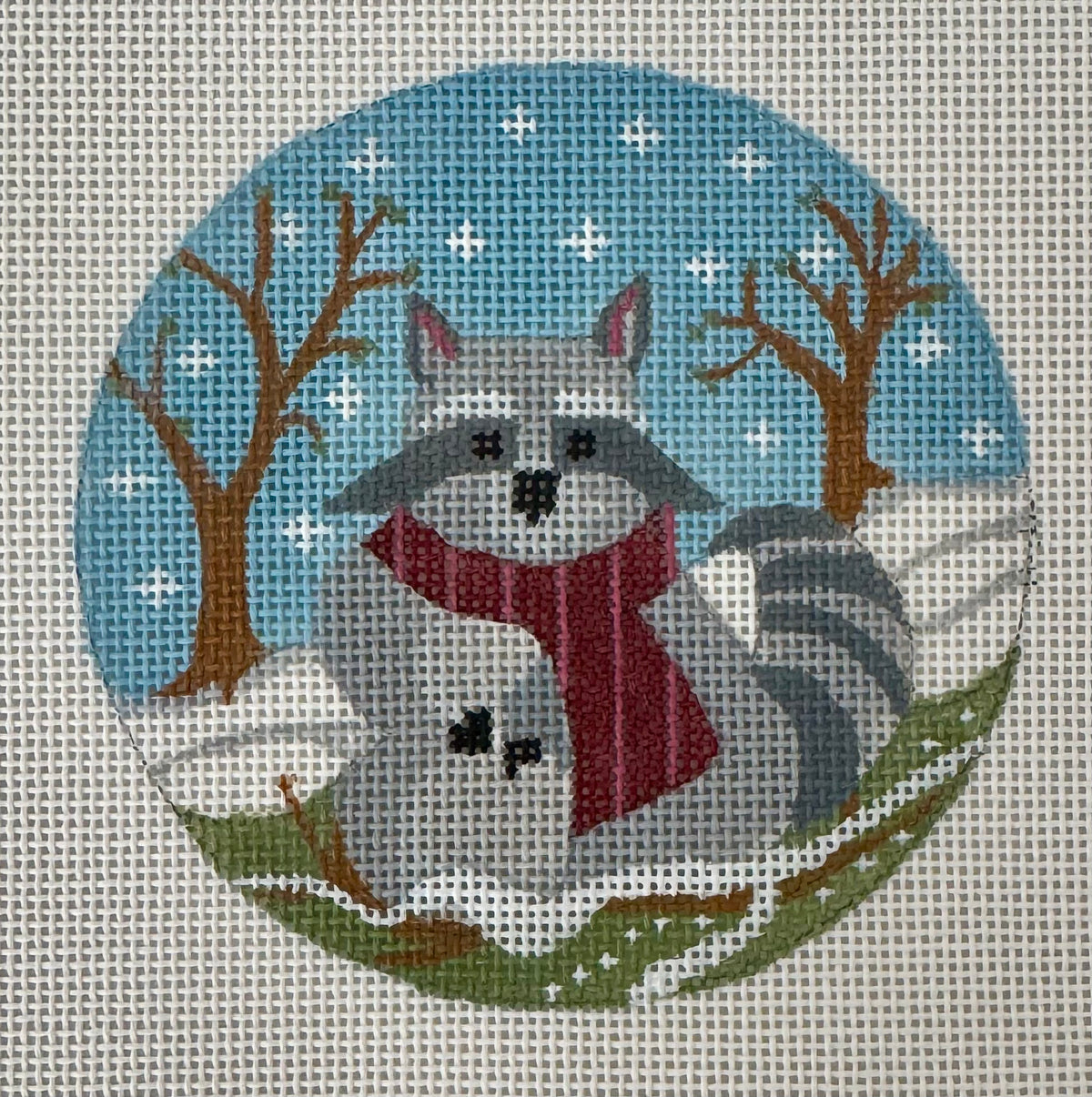 Woodland Creatures Round - Raccoon